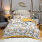 High End Silky Tencel Printed Four piece Spring Summer Ice Silky Bedding Set