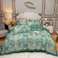 High End Silky Tencel Printed Four piece Spring Summer Ice Silky Bedding Set