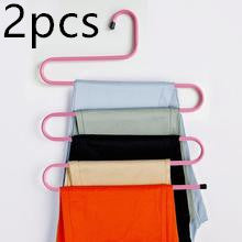 Pants Organizer And Space Saver Non-Slip Type Home Pants Rack Hanger