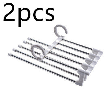 Pants Organizer And Space Saver Non-Slip Type Home Pants Rack Hanger