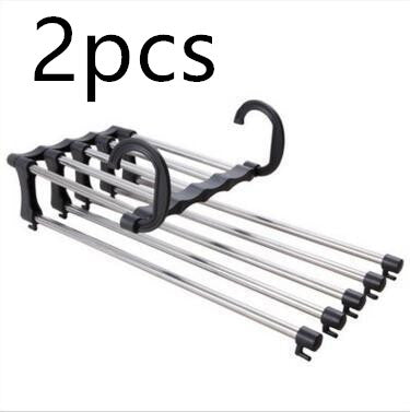 Pants Organizer And Space Saver Non-Slip Type Home Pants Rack Hanger