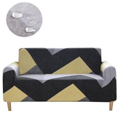 Beige, black, white and gray geometric patterns HomeStyle sofa cover
