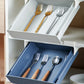 Smart Kitchen Cabinet Divider Shelf Drawer Organizer Utensil Holder Under Desk Hanging Storage Box Fork Spoon Tray Kitchen Storage Box