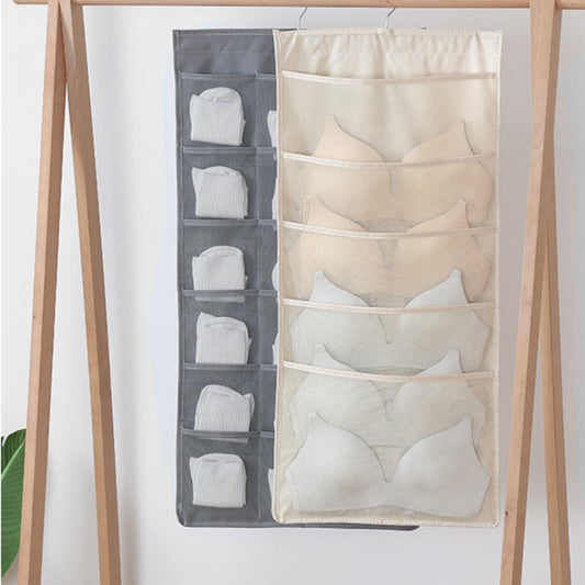 Hanging Bag Clothes Organizer With Double_Sided Pockets