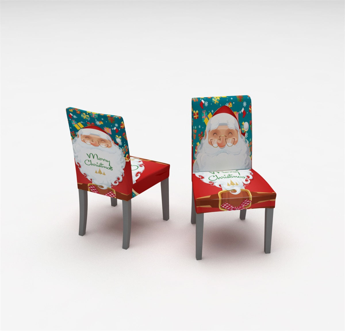 Christmas digital printed chair cover