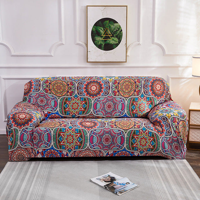 Colorful geometric patterns HomeStyle sofa cover