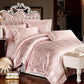 Satin/Cotton Jacquard Luxury Four-Piece Bedding Sets