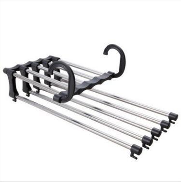 Pants Organizer And Space Saver Non-Slip Type Home Pants Rack Hanger