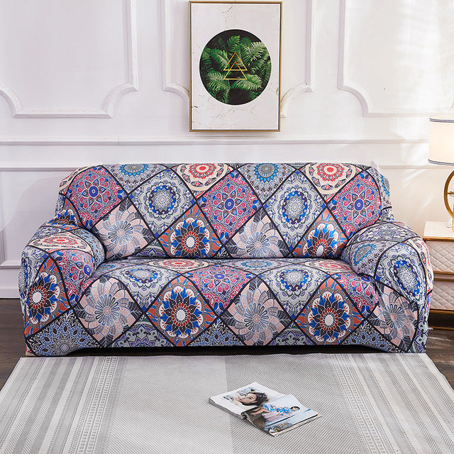 Colorful patterns in geometric shapes HomeSyle sofa cover