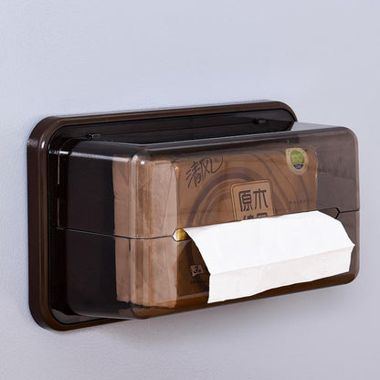 Refrigerator Shelf Magnet- Free Perforated Cling Film Storage Rack -Tissue Storage Box- Side Wall Hanger Storage Box