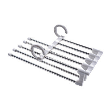 Pants Organizer And Space Saver Non-Slip Type Home Pants Rack Hanger