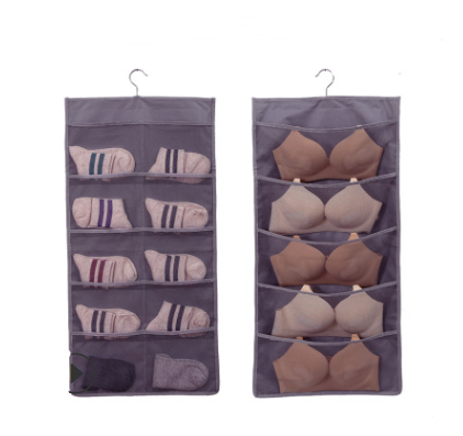 Hanging Bag Clothes Organizer With Double_Sided Pockets
